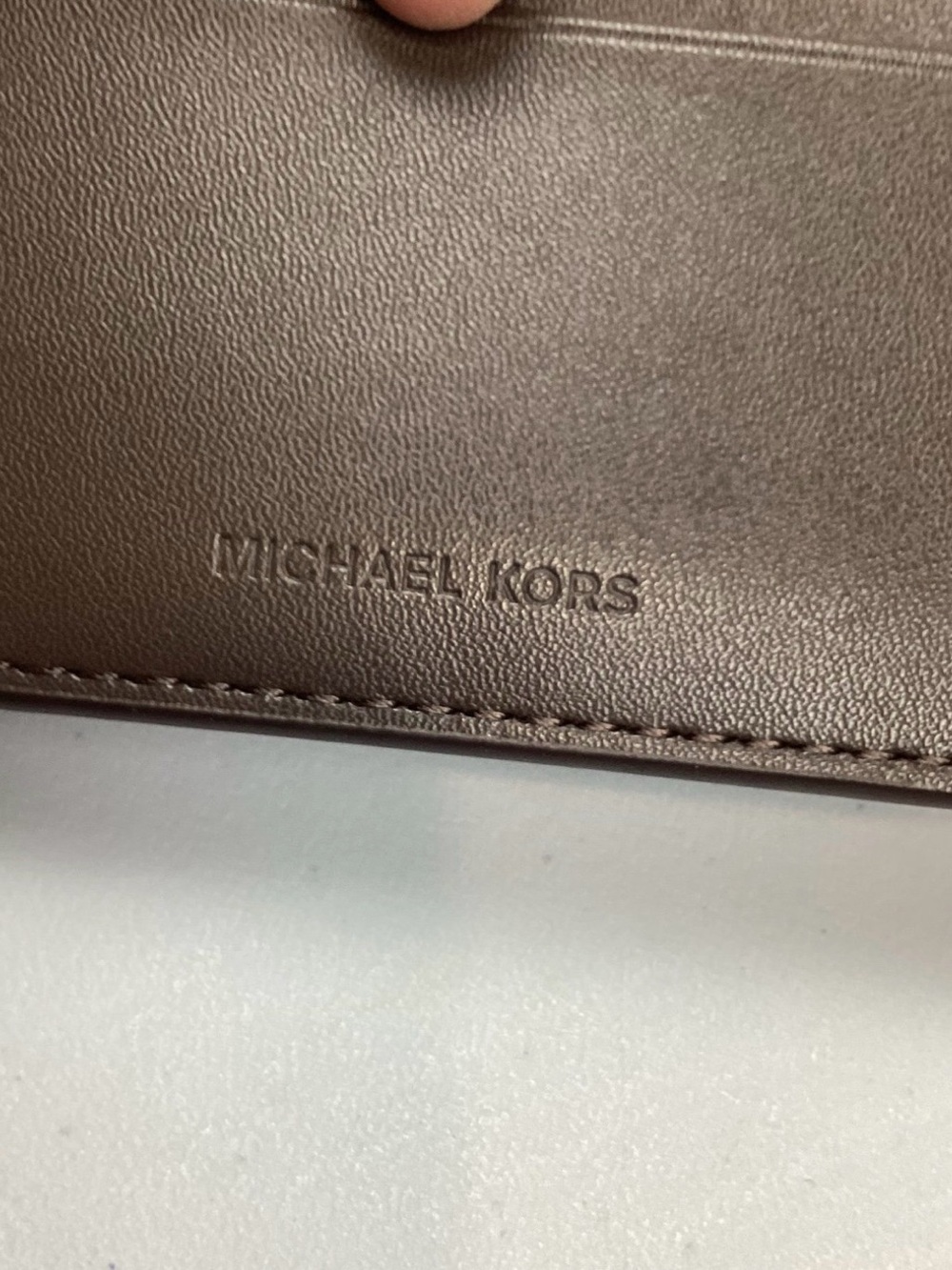 Michael Kors Andy Slim Billfold Wallet Brown Leather New With Box Retail $98 - Picture 6 of 9